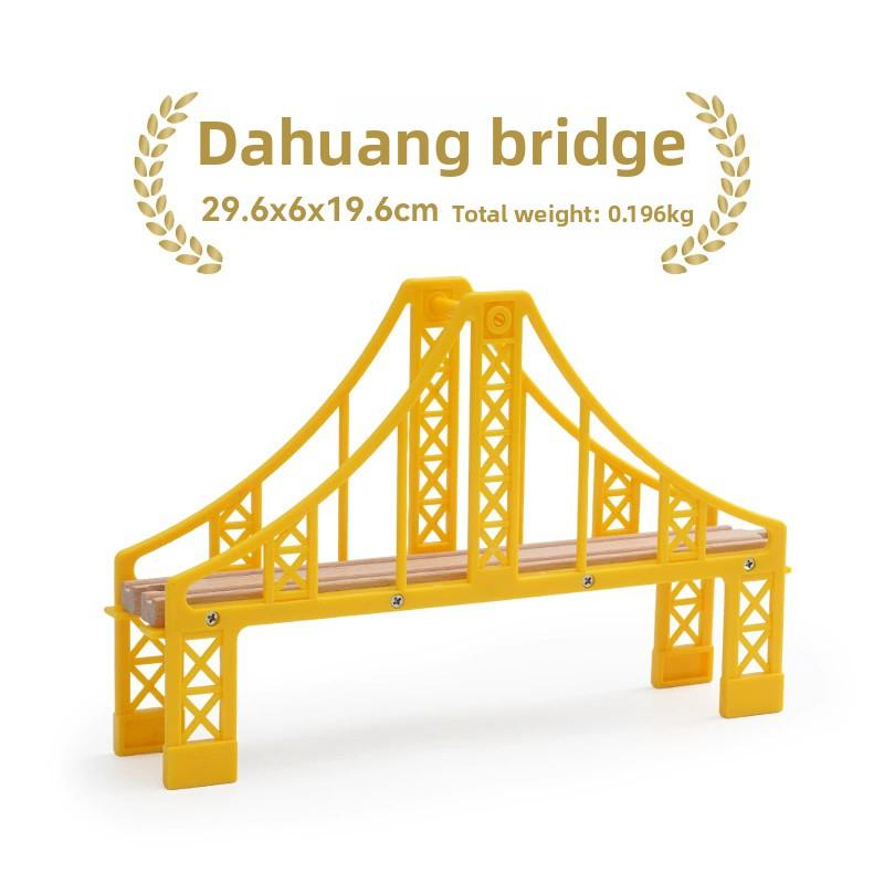 All Kinds Wooden Bridge Wooden Train Track Accessories Suspension Bridge fit for Brand Wooden Railway Tracks Toys for Children