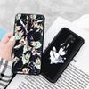 Black Case for Xiaomi Redmi 13C Note 9 iPhone XR 7 8 14 15 11 12 13 X XS Pro Max Samsung A25 S23 S24 FE Ultra Plus Noragami Anime