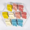 Light Luxury Irregular Metal Pleated Earrings Female, Candy Color Simple Temperament Geometric Large Stud Earrings Pendant