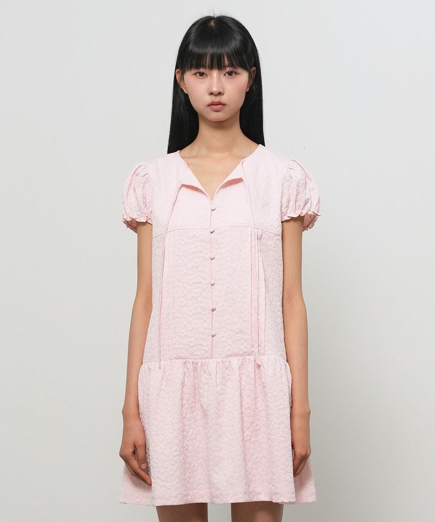 General Idea Floral Cap Sleeve Mini Dress [Pink] / Gf2Lop522