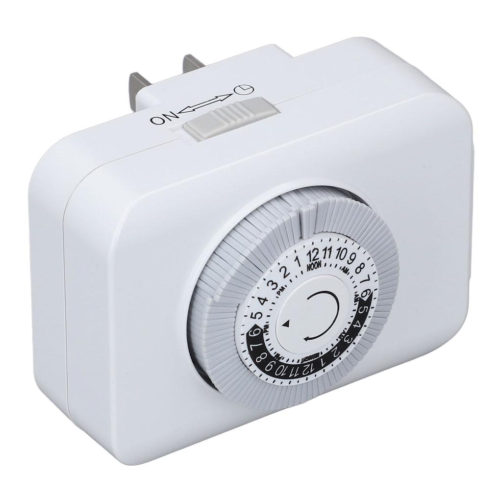 24-Stunden-Steckdosen-Timer-Steckdose Automatische Abschaltung Programmierbar 2-polige Zeitschaltuhr-Steckdose 15 Minuten
