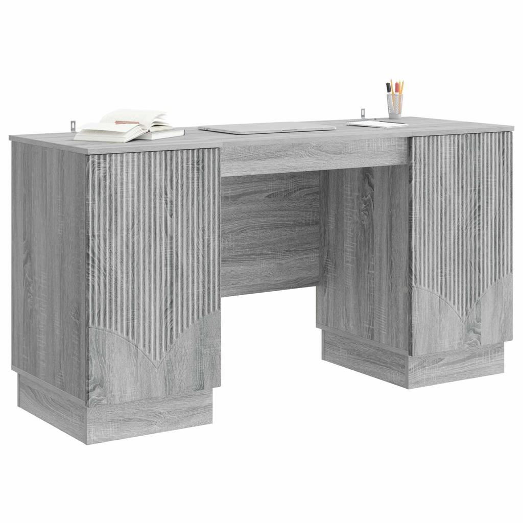 Desk Grey Sonoma 142.5 x 50 x 75 cm Particleboard