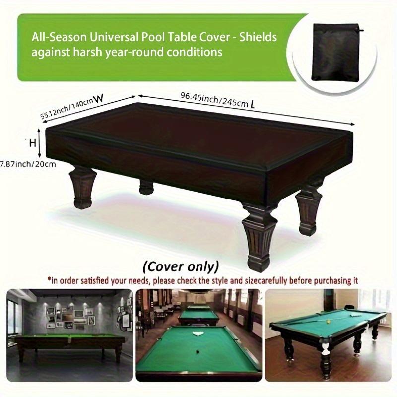 Pool Table Cover, Designed for 7/8/9 Inch Pool Tables, Made of Durable 210D Polyester Oxford Cloth Dust Cover