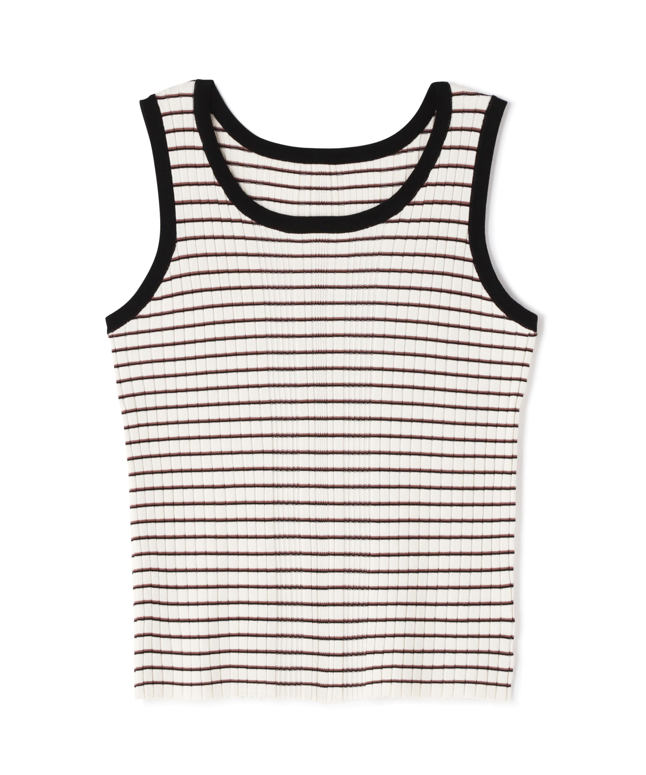 

Natural Beauty Off Base Striped Knit Tank Top [N Basic] Women s Two-Tone