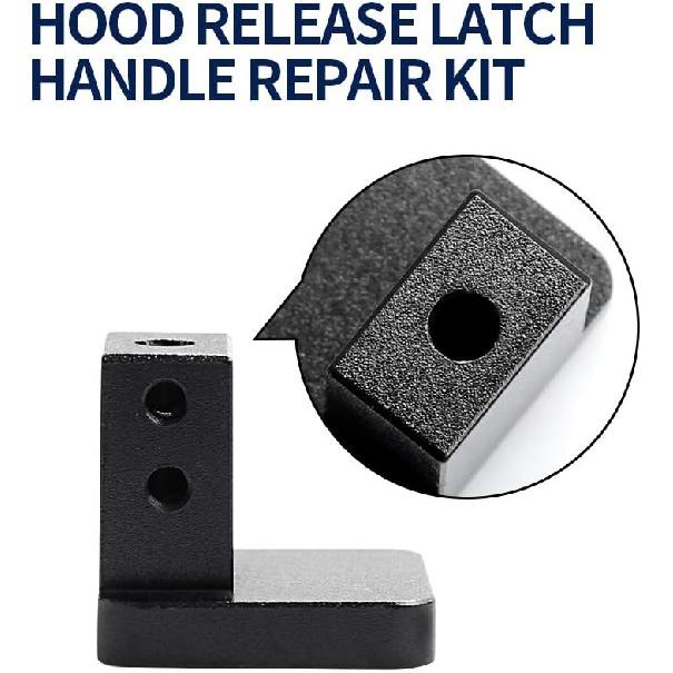 Hood Release Latch Handle Repair Kit Replacement for Honda Civic 96-2011, CR-V 97-2006, Element 03-2011, Heavy Duty Billet Aluminum Hood Latch