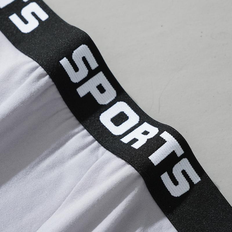 Men's Letter Print Boxer Shorts Soft Breathable Underwear Comfortable Elastic Waistband  Sporty & Casual Boxers Underpants