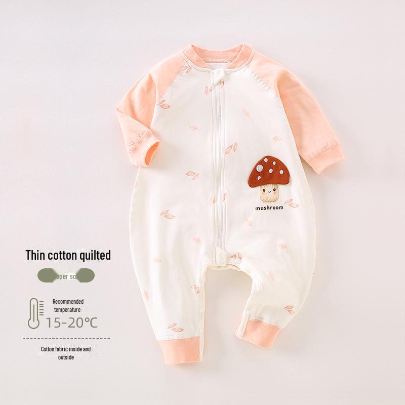 

Детский спальный мешок осень/зима: Тонкая хлопковая пижама плотностью 40 г и одеяло с защитой от ударов. 73 (6-9 months, 15-17 lbs)