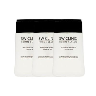 Classic Homme Skin 150ml X 3ea - Refreshing After Shave Facial Toner for Men, Hydrating & Soothing Skincare Set