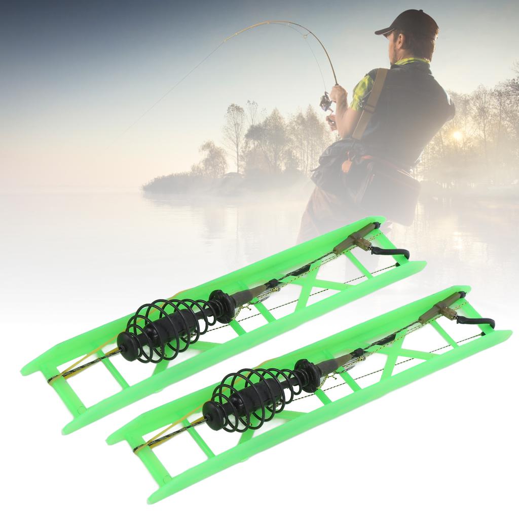 2pcs Fishing Bait Spring Lure Inline Fishing Bait Spring Hanging Tackle Tool with Hooks