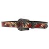 Original Design Rhinestone Printed Belt, Popular Y2Kpu Leather Belt In Europe And America