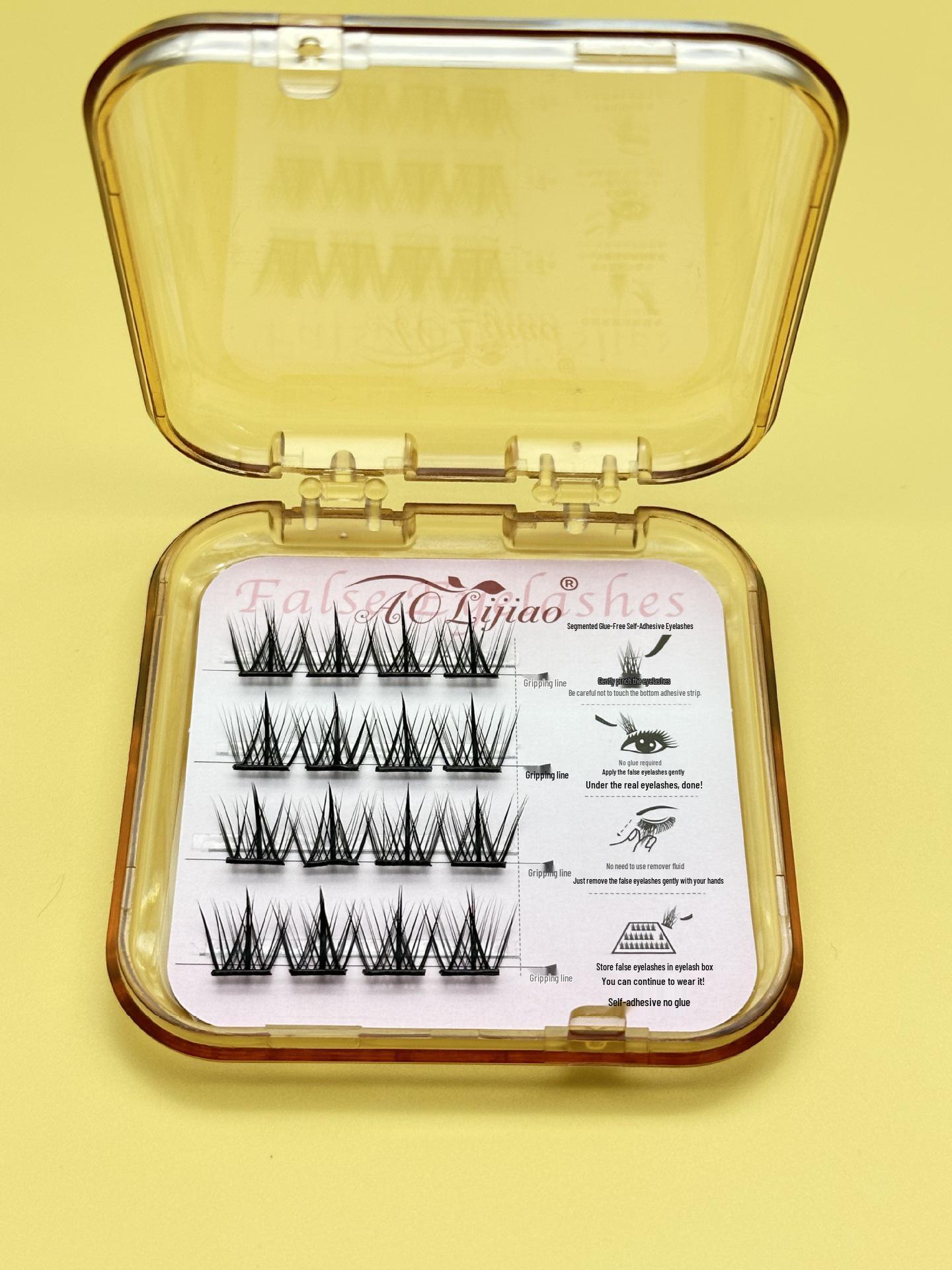 

Коллекция многоразовых накладных ресниц «Подсолнух» без клея: Большая вместимость, Ленивый трехшаговый, Мульти-специфические имитационные ресницы Single Eyelash