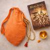 Originele Bhagwa Puur Katoen Gomukhi Japa Mala Tas Of Zangtas/Kralentas Met Ritsvak En Sakshi Mala