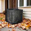 Mesh AC Cover, Black - Durable Fabric Outdoor Shield, Sleek Design for Window AC Units, All-Season