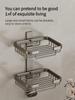Aluminum Bathroom Drain Soap Storage Holder Soap Dish Storage Rack Bathroom Accessories