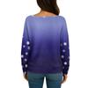 Womens  Fall Sweaters Long Sleeve Print Tops Pullover Sweaters Loose Dressy Casual Basic Clothes