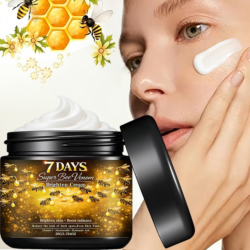 Super Bee Venom Brighten Cream-Deeply Nourishing, Radiant Skin-Non Greasy-Suitable For All Skin Types, 50g