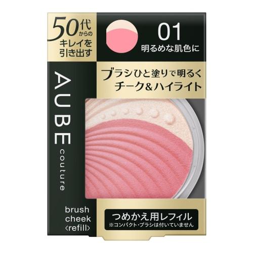 

sofina orb brush cheek refill 01 for brighter skin tone