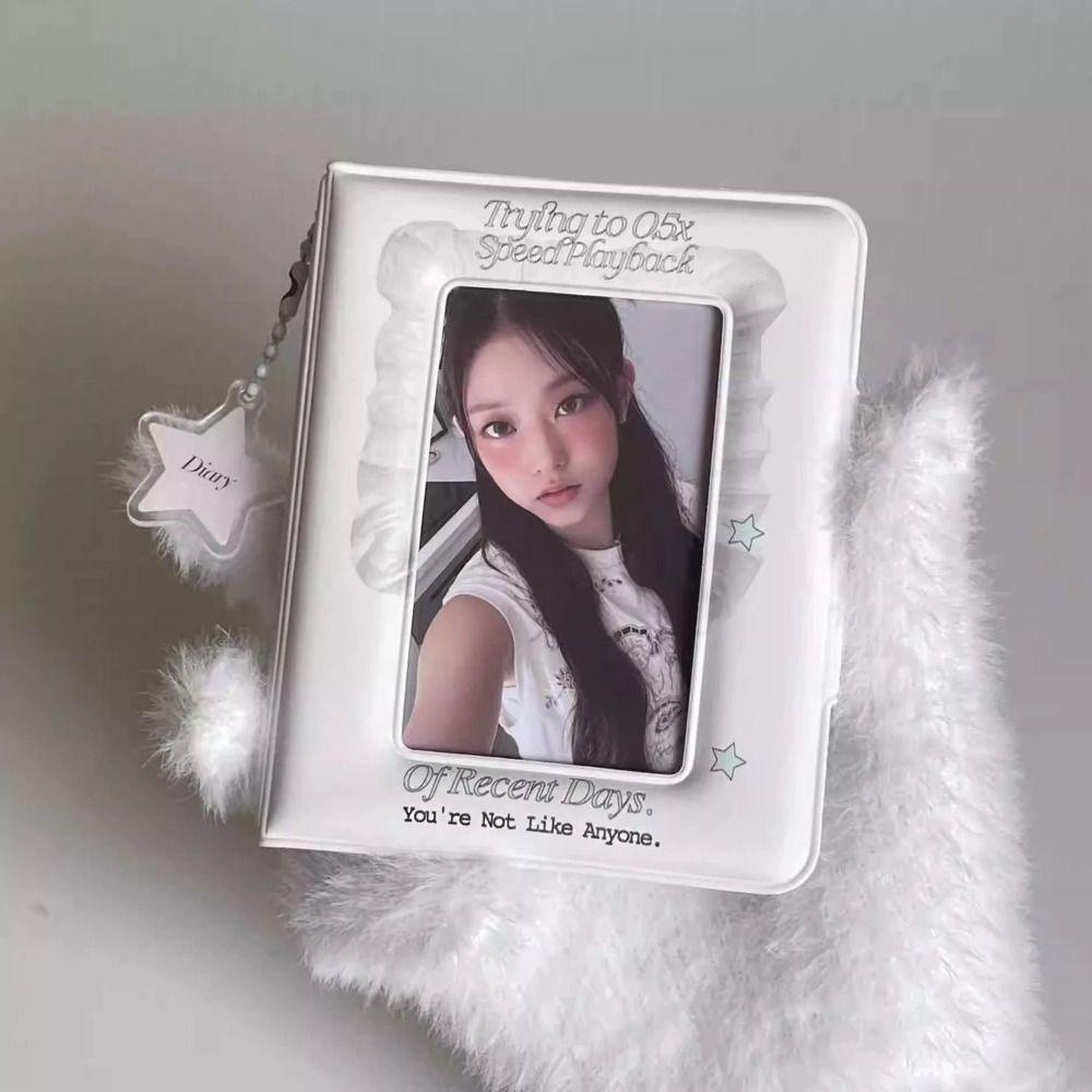 Cute 3 Inch Kpop Album Mini Cartoon Idol Photo Holder Gift 32 Pockets Photocard Holder