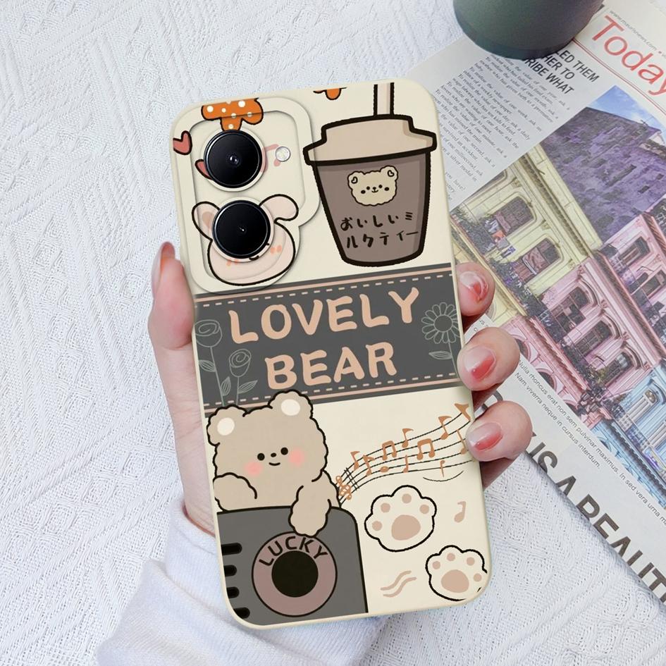 For OPPO Realme Realme GT Neo2 3 5 C30 C31 C33 C35 Case Cover Cute Fashion Bear Protective Soft Liquid Silicone For Realme C11 C12 C20 Funda Bumper