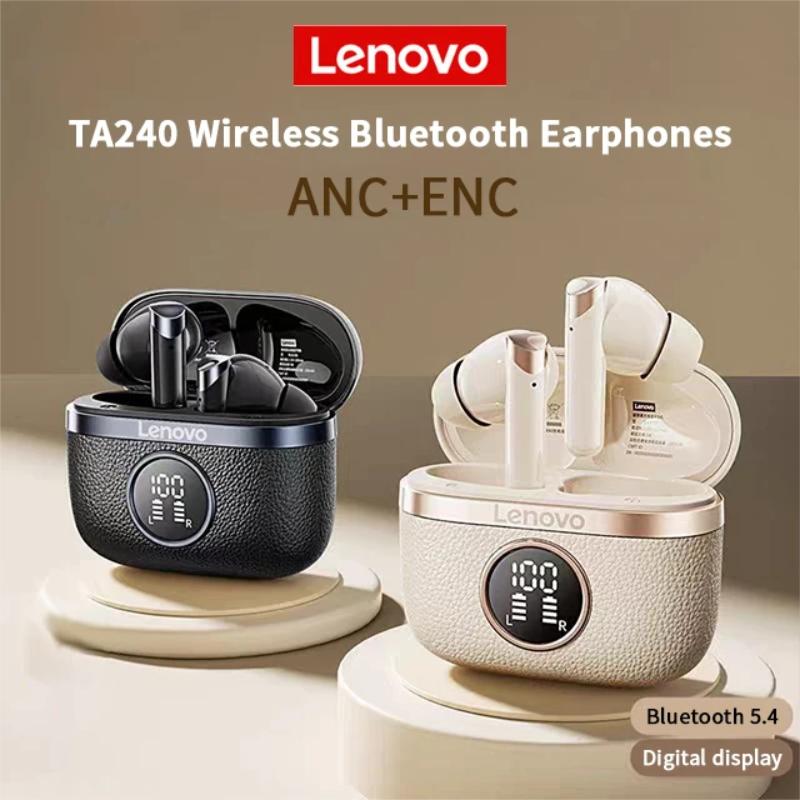Căști Wireless Originale Lenovo TA240 Căști Bluetooth ANC Anulare Zgomot Muzică Apel Căști Baterie Lungă Durată Set Căști Sport Cu Microfon