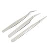 3Pcs Eyelash Tweezers Stainless Steel Blackhead Tweezers Extractor Lash Tweezers for Home Salon