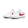 Nike Court Legacy Casual Slip-Resistant Shock-Absorbing Durable Low-Top Kids Skate Shoes Kids sneaker White Red DA5381-105