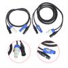 1/2 Meter Powercon DMX512 Combo Connect Kabel 3-Pin XLR & Power Con Kompatibles Kombikabel für Bühnen-Moving-Head-Beleuchtung
