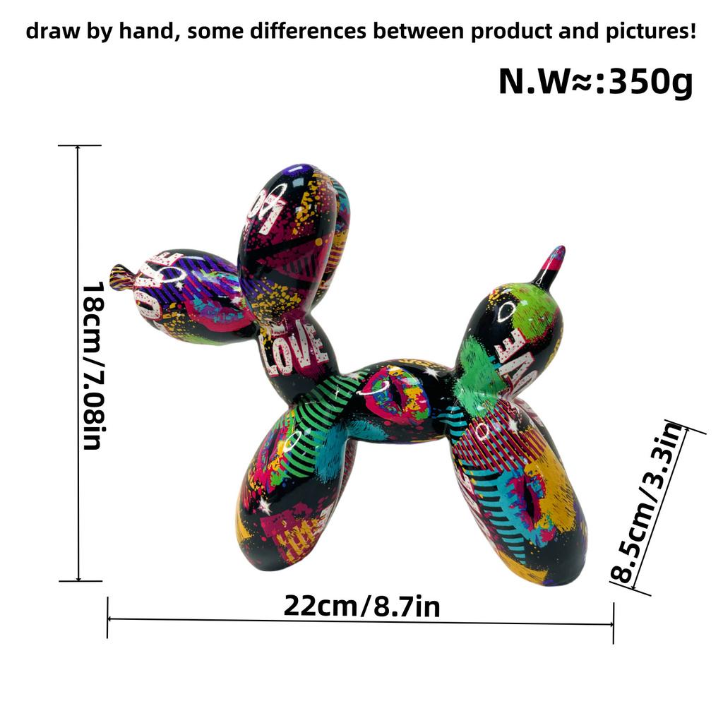 Creative Cute Balloon Dog Ornament Home Soft Decoration Three-dimensional Scene Living Room Entrance TV Cabinet Decoration Gift