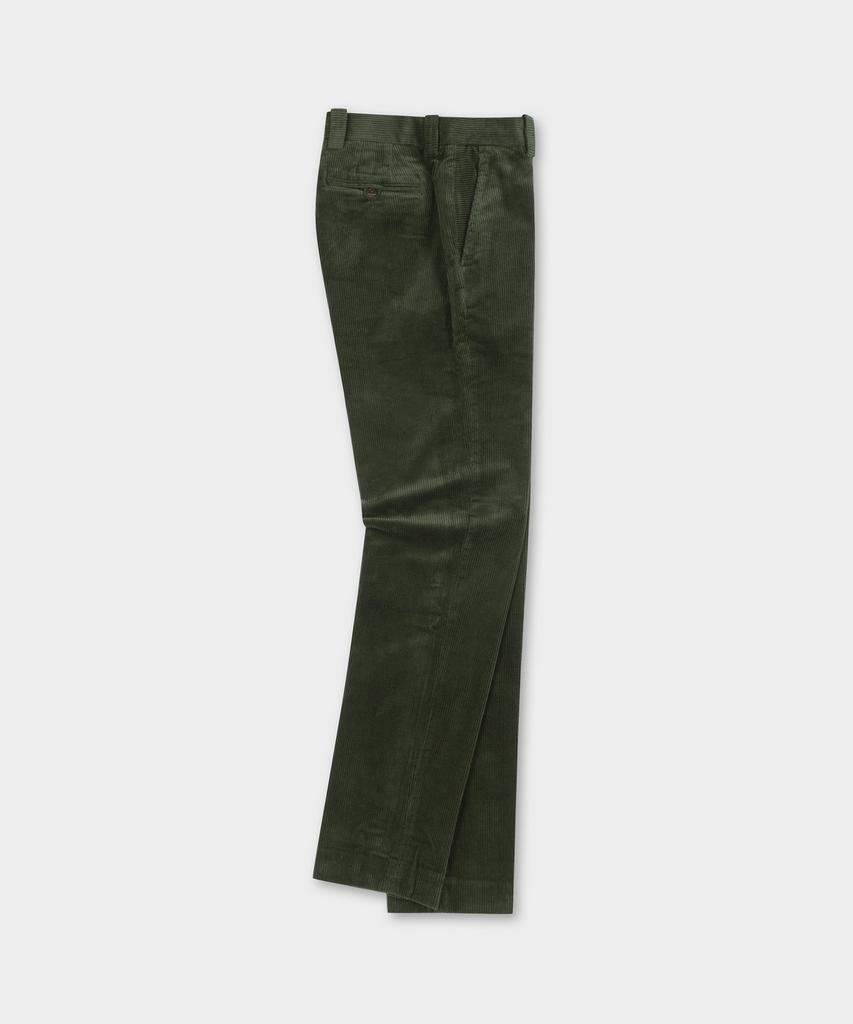 BROOKS BROTHERS Slim Fit 8W Corduroy Pants (Green) (Bbpcmnf402)