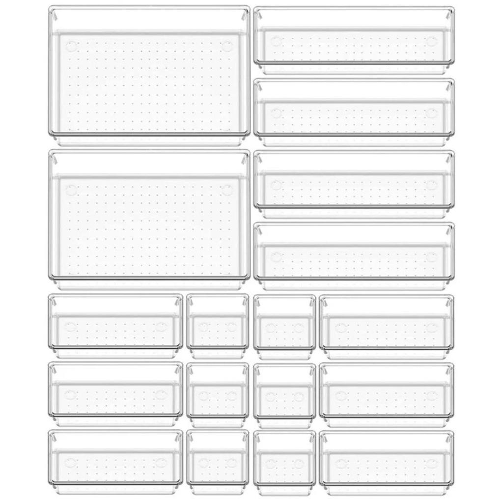 Desktop Organizer Box: Built-in Drawer for Stationery, Markers, and Colored Pencils. Ideal for Students and Office Use.