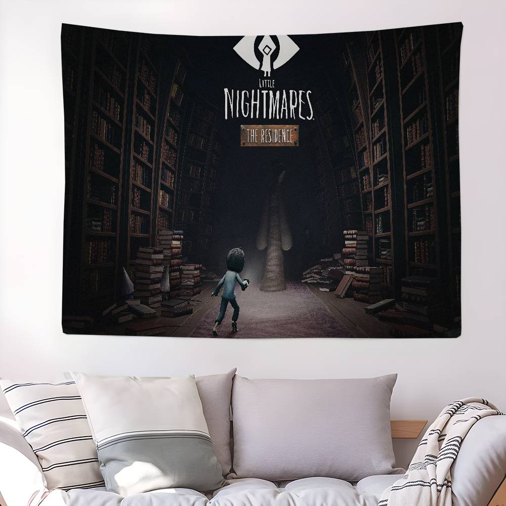 Horror LLittle Game Nightmares Printed Large Wall Tapestry Indian Buddha Wall Decoration Witchcraft Bohemian Hippie Wall Decor