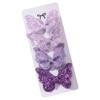 4Pcs Colorful Glitter Ribbons Glitter Hair Clip Double Butterfly Design Sequins Hair Clip  For Girls