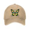 Ornate Colorful Butterfly Fantasy Swirl Wing Art Design Washed Baseball Cap Outdoor For Womens Unisex FeUnisex