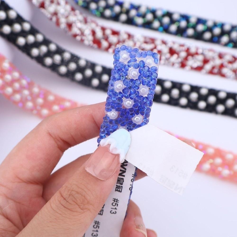 DIY Self Adhesive Rhinestone Chain Diamond Strips  Dress Skirt Clothing Accessories