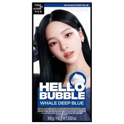 New Hello Bubble Hair Dye, Whale Deep Blue, 1 Piece