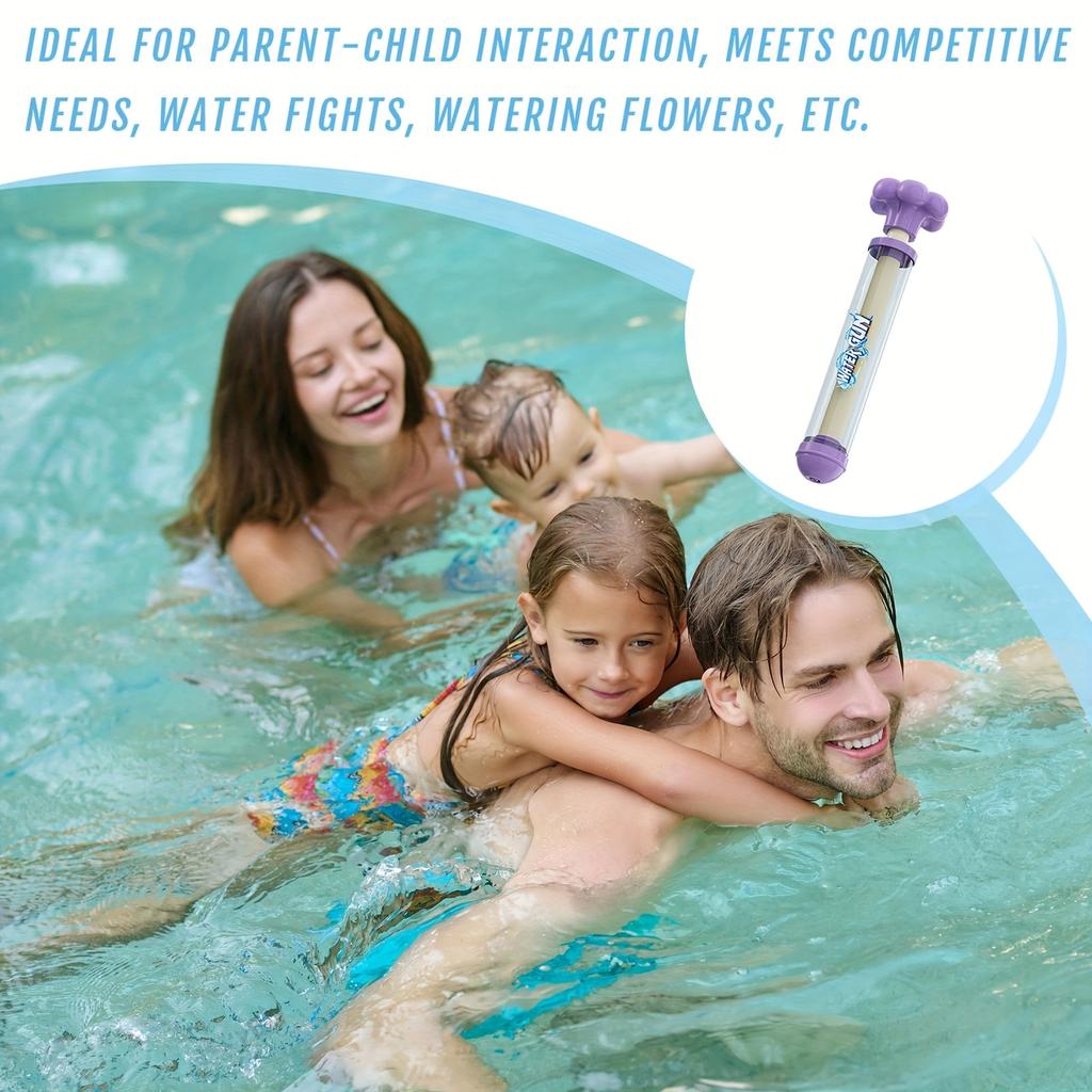 Water Pull-Out Gun Children'S Summer Pool Toy Water Gun With Flower-Shaped Handle Suitable For Swimming Pools Parties Suitable For Couple
