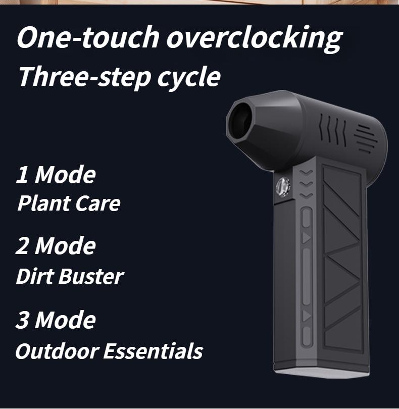 Compact Turbo Jet Fan with 130,000 RPM Brushless Motor Blower Delivers 35m/s Wind Speed Industrial Dust Extraction Ventilation