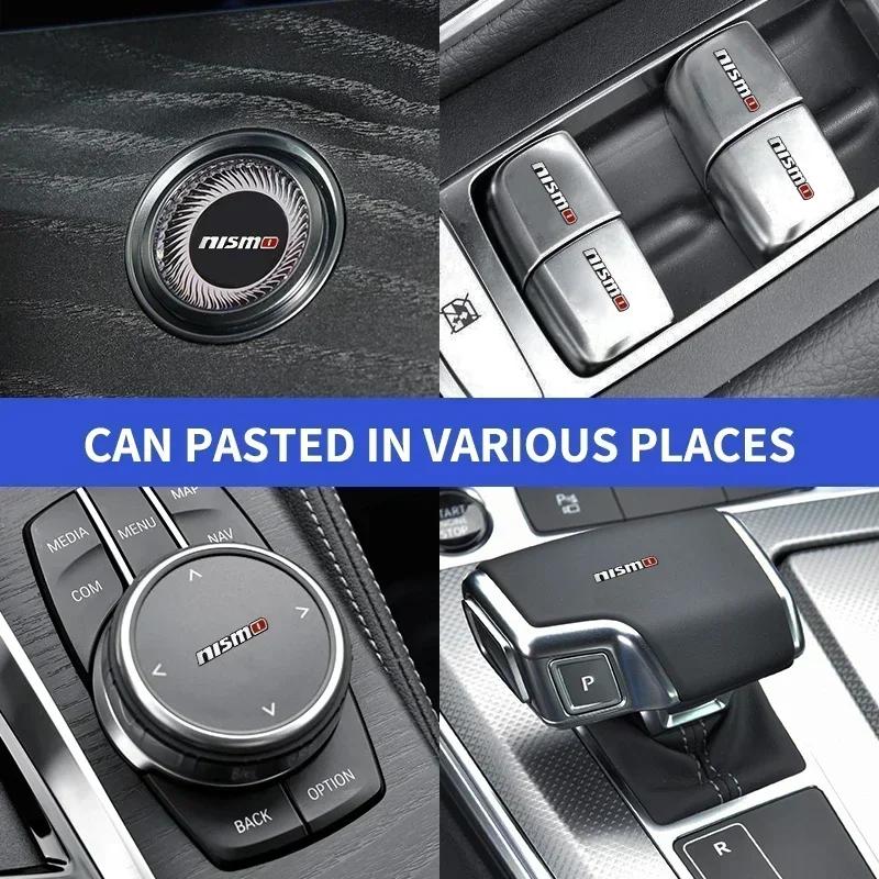 2025 Hot New 1/2/5/10pc Car Window glass lift button sticker Steering Wheel Decal For Nissan Nismo Qashqai Teana X Trail T32 T31