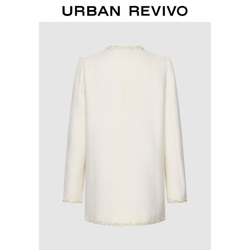 

Женский элегантный твидовый жакет на пуговицах UR 2025 L