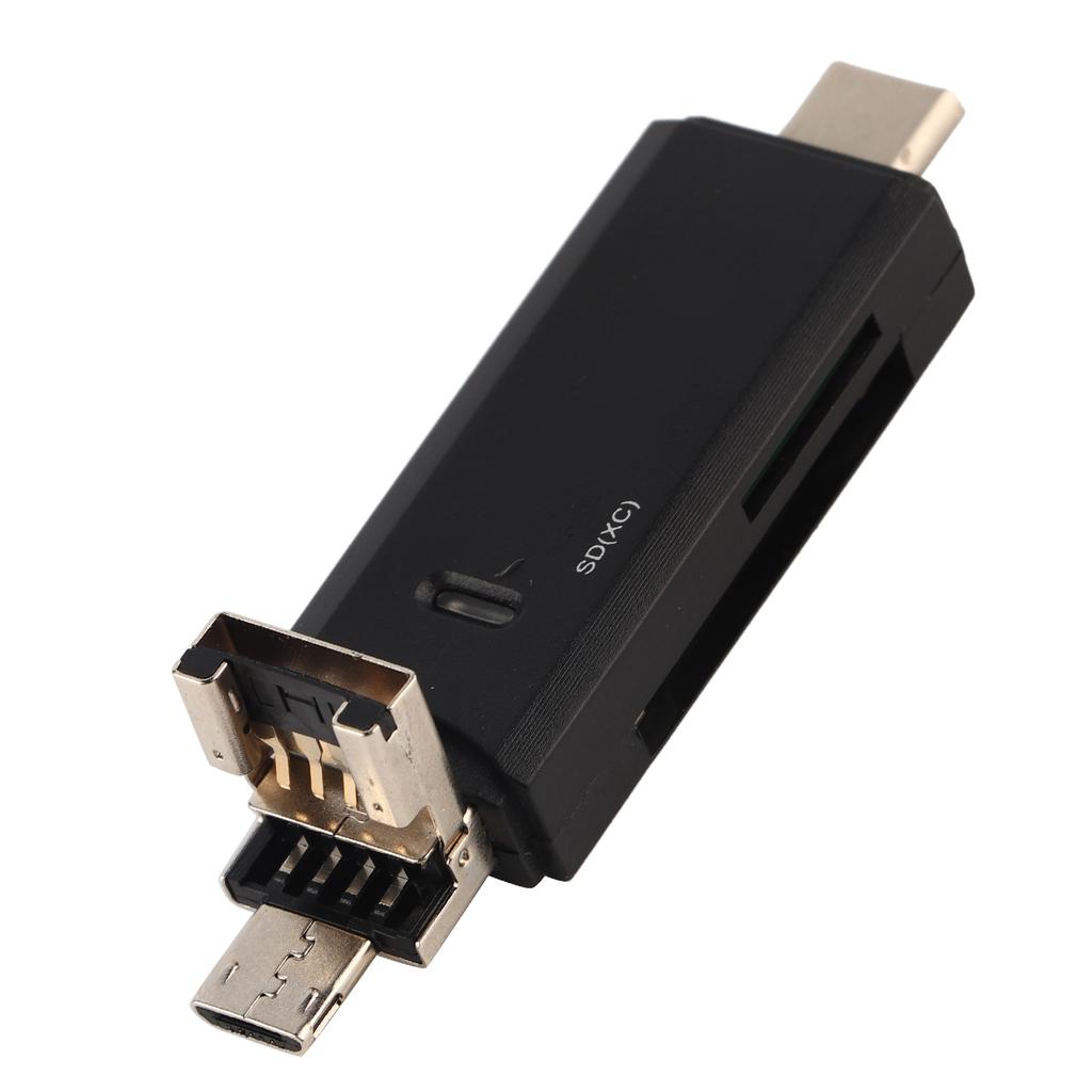 3 In 1 Type C + Micro USb   USB Port OTG Memory Card Reader for Memory  Small Memory  Storage Card