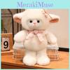 Elephant Sheep Plush Toys With Striped Apron And Bow Decoration For Gift Kids