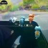 6Pc Cute Mini Cartoon Cat Miniature Car Ornament Car Screen Edge Decoration Cat Micro Landscape Model Cute Car Accessories Gifts