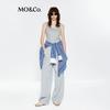 MO&Co. Women's Drawstring High-Waist Straight-Leg Casual Pants