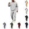 Conjunto de Sudadera y Pantalón Jogger de 2 Piezas para Hombre, Color Casual Atlético de Corte Holgado Chándal con Pantalones de Chándal Cónicos para Uso Diario