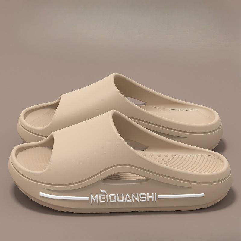 Comfortable Anti-Odor Slide-On Flip-Flops with Thick Anti-Slip Sole for Indoor Use