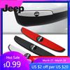 Pre Jeep 4ks Gumová lišta nárazníka Nálepka s emblémom proti kolízii dverí auta Pre Jeep Grand Cherokee Wrangler JK Gladiator Compas