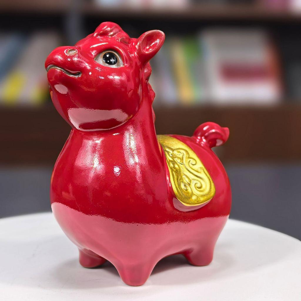 Sofort Reichtum Keramikpferd Figur: Chinesischer Stil Dekor für Zuhause, Geschäft oder Geschenk