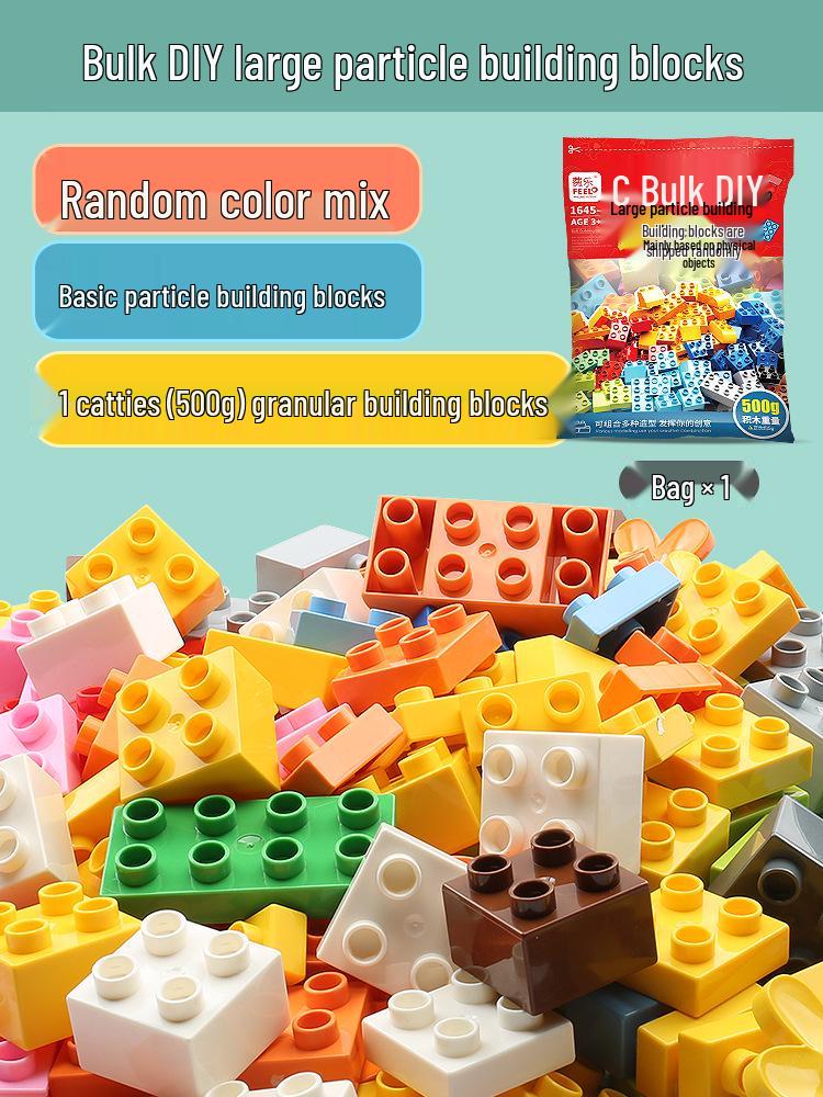 

Feile Крупные детали, совместимые с Lego, для детей – Игрушка из отдельных деталей для мальчиков и девочек Bag