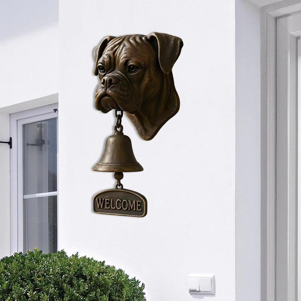 Farmhouse Decor Vintage Welcome Doorbell Wall Mount Unique Manual Doorbell Rustic Resin Dinner Bell Front Door