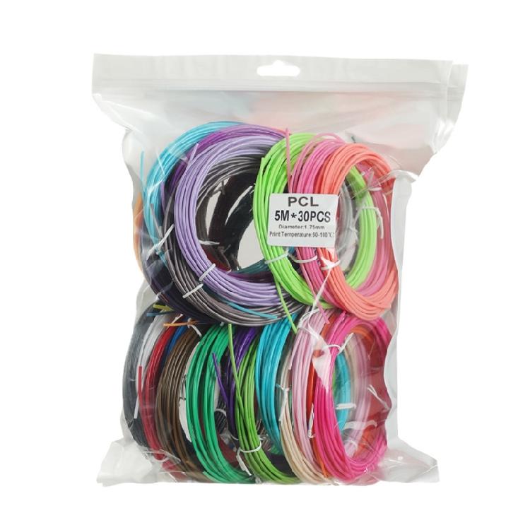 Diameter 1.75mm PCL Filaments for 3D Pen, Child Friendly, Randomized Color
